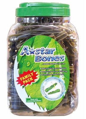 超取限4桶 公司貨附發票ABONES草本螺旋五星棒-SS/S/M(桶裝)特價 A Bones A-Star Bone
