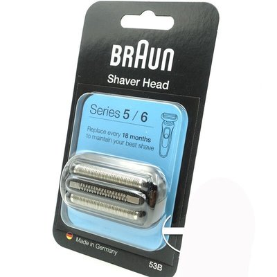 100原廠％Braun 博朗刮鬍刀刀網罩53B小獵豹5系6系 適用刀頭