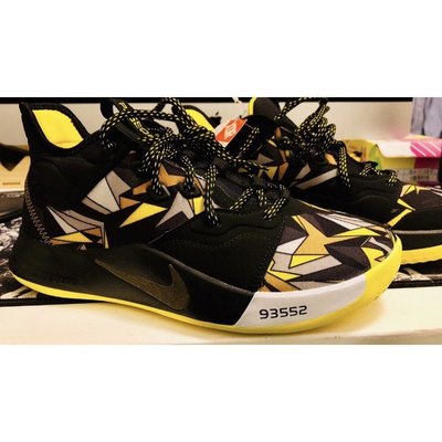 【正品】耐克Nike PG 3 Mamba Mentality 曼巴 黑黃 運動 籃球 公司現貨 AO2607慢跑鞋