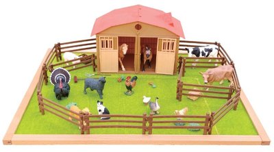 【農舍組(不含農場動物)】教育玩具、玩具、教具、兒童玩具、適合家庭與幼稚園
