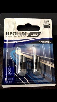 6000k Led w5w t10 NeoLux 室內燈 牌照燈 優雅 白光 0.5w - LED Interior , Osram Philips w16w