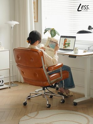 北歐電腦椅家用久坐舒適辦公椅可升降旋轉椅子