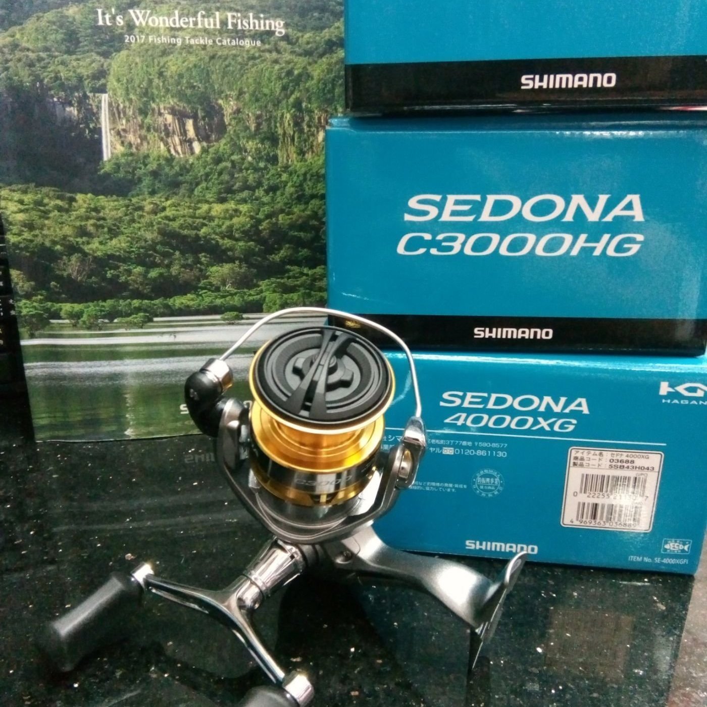 龍哥釣具2 Shimano New Sedona C3000dh 雙把手路亞軟絲磯釣池釣專用 Yahoo奇摩拍賣