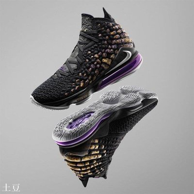 （土豆）Nike Lebron 17 XVII PURPLE &amp; GOLD 黑 紫黃 籃球跑步鞋 男跑步鞋 BQ3178-004