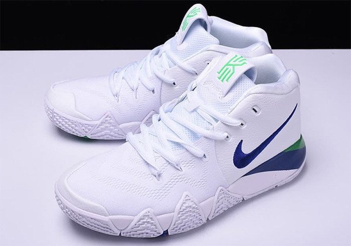 kyrie 4 white and blue