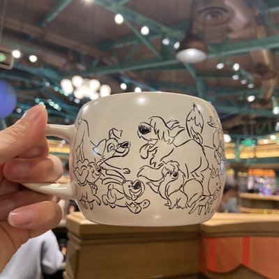 上海迪士尼瑪麗貓杯子陶瓷杯子高飛布魯托馬克杯牛奶杯咖啡杯禮物~特價正品促銷