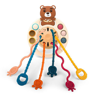 嬰兒玩具 拉拉樂 咬咬樂 按壓 拉拉 啃咬 手指訓練 嬰兒手指鍛鍊 玩具 兒童玩具 幼兒玩具 嬰兒 幼兒 兒童 玩具