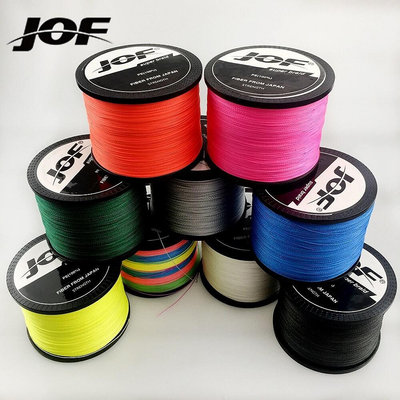 Jof 品牌 8 股/4 股用於飛線的一切用於繞線的複絲鯉魚編織線釣魚線 PE 100M 300M 500M 9 色-SAINT線上商店