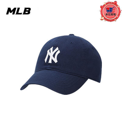 韓國MLB新款棒球帽子軟頂男女CP66大標LA可調節NY洋基隊帽子