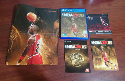 PS4 NBA 2K16 中文版 麥可喬丹版 （二手）