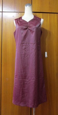 二手)CRAIG 葡萄紫無袖洋裝(G125)