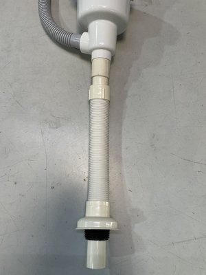 DIY水電材料 流理台洗碗槽插管式可彎曲排水軟管/可以伸縮成存水彎軟管/水槽排水管