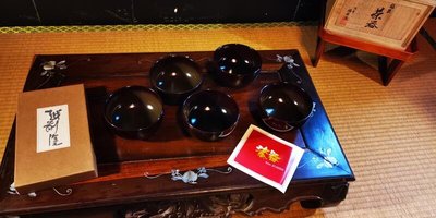 日本百年漆器湯吞米飯碗茶碗蒸湯碗蓋碗 水杯 茶具杯墊 ~茶藝養生 茶道品茗 茶席花藝