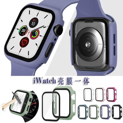 蘋果手錶保護殼+鋼化玻璃膜 Apple Watch6 5 4 3 2 1保護殼40 42mm 38 44mm屏幕保護殼