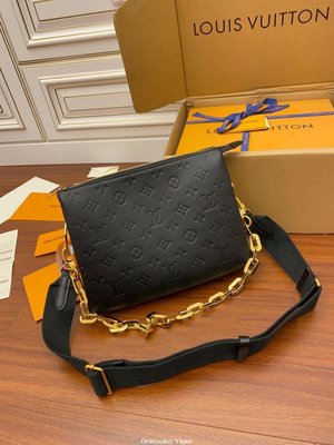 二手Louis Vuitton LV Coussin PM Handbags M57790 黑鏈條包