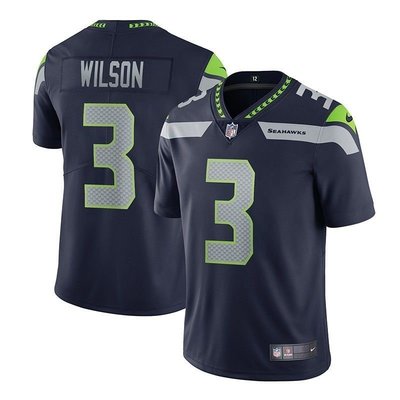 皇萊 NFL西雅圖海鷹Seattle Seahawks橄欖球服3號Russell Wilson球衣-master衣櫃3