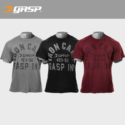 GASP短袖肌肉運動T恤男速干透氣寬松上衣訓練健美蓋世璞健身服