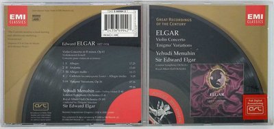 CD唱片 Menuhin - Elgar Violin Concerto