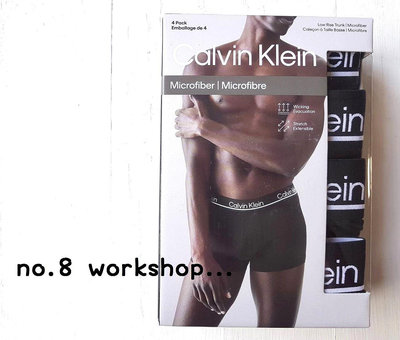 任2組75折【Calvin Klein MICROFIBER低腰四角內褲】【CKU001N5】(S-M-L)四件組