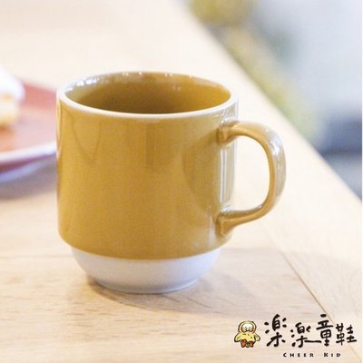 日本製 法式經典馬克杯 兩色可選 土黃 / 藍色 可微波 下午茶優選 咖啡杯 亮光茶杯