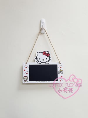 ♥小花花日本精品♥Hello Kitty 三麗鷗 掛式小黑板 留言板~3