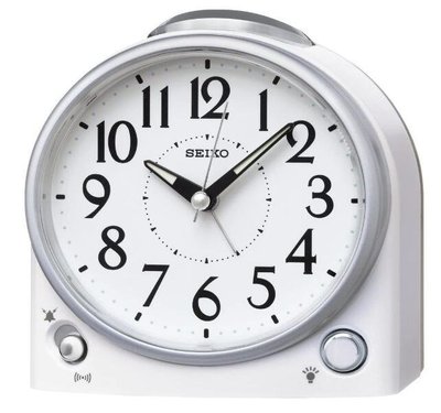 16886c 日本進口 好品質 限量品 真品 SEIKO 精工 白色 房間客廳床頭櫃桌上鬧鐘時鐘鐘錶送禮禮品