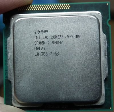 正式版 i5-2300 附原廠銅底風扇lga1155 cpu 2.8g 四核心 intel core 4核心