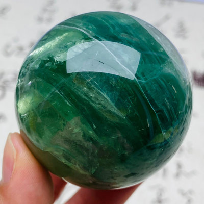 B548天然紫綠螢石水晶球擺件綠色水晶原石打磨屬木客廳辦公家 水晶 擺件 原石【天下奇物】42