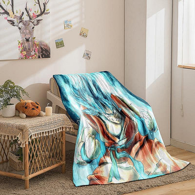 【現貨】日漫七龍珠系列法蘭絨絨毯3D印花沙發毛毯加厚蓋毯