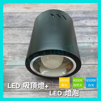 LED E27 小型 吸頂燈 小筒燈 工業風 復古風 可搭配燈泡 黃光 自然光 白光 黑殼 白殼 ㄧ組 含稅☺