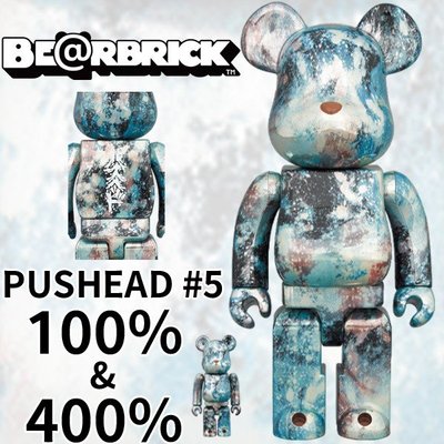 BEETLE BE@RBRICK PUSHEAD #5 大理石 龐克 藝術家 水轉印 100 400%