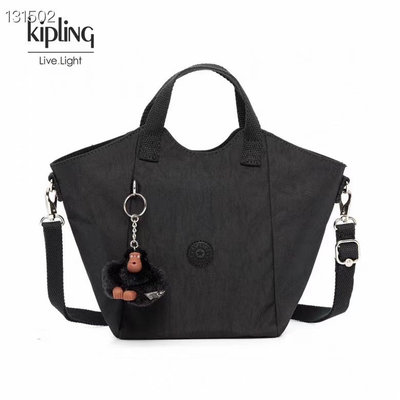 【熱賣精選】 Kipling 猴子包 K17160 黑色 手提肩背斜背包 水餃包 輕量 防水 限量