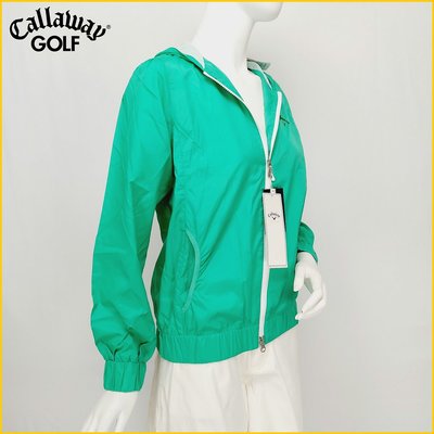 Callaway Golf 新品 防潑水 防風 連帽運動外套 GOLF 高爾夫球衣 女M號 Callaway AF780C