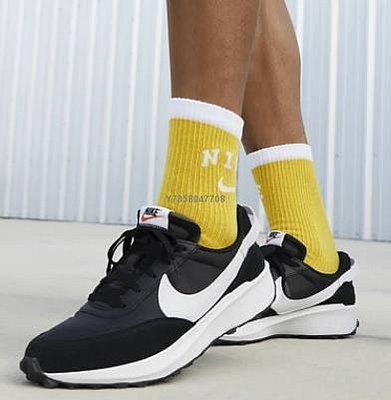 Nike Waffle Debut 黑白經典時尚運動慢跑鞋DH9522001男鞋[上井正品折扣店]