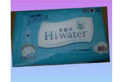 《現貨》康乃馨濕紙巾Hi-Water 康乃馨水濕巾80片