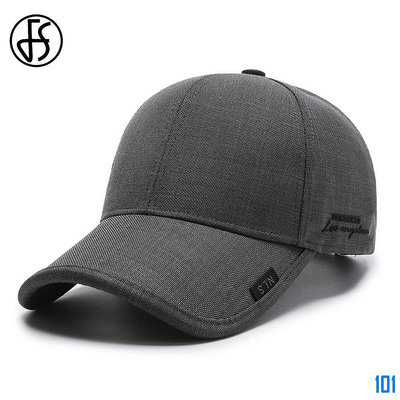 101潮流Fs  夏季黑色灰色成熟棒球帽男士女士戶外運動高爾夫帽棉質透氣遮陽跑步帽
