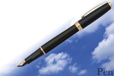 【Pen筆】SHEAFFER西華 序曲霧黑桿金夾鋼筆 346F