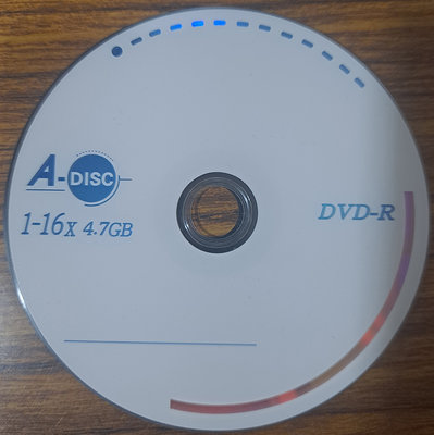 【空白光碟/空白片/燒錄片】A-DISC DVD-R 16X 4.7GB (100片裝)