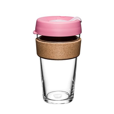 ☘小宅私物 ☘ 澳洲 KeepCup 軟木隨行杯 L (甜心粉) 環保杯 隨行杯 現貨 附發票 玻璃隨身咖啡杯