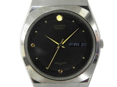 石英錶 [CITIZEN 540325] 星辰 圓形錶[黑底面]計時/時尚/軍/日本錶