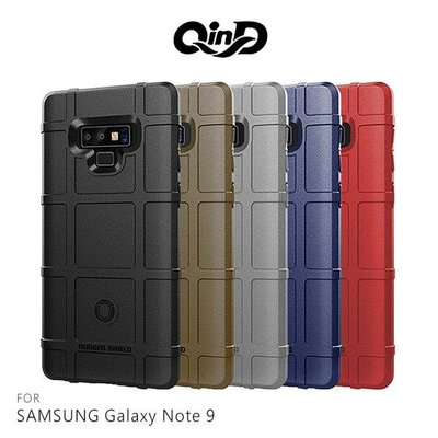QinD SAMSUNG Galaxy Note 9 戰術護盾保護套 氣囊 減震抗摔 全包邊 保護殼 背蓋 保護套