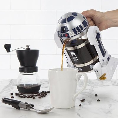 【熱賣精選】星球大戰R2D2機器人家用迷你手沖咖啡機咖啡壺摩卡送朋友生日禮物