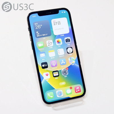 【US3C-青海店】【一元起標】台灣公司貨 Apple iPhone 12 Pro 128G 石墨色 6.1吋 原彩顯示 臉部辨識 二手5G手機