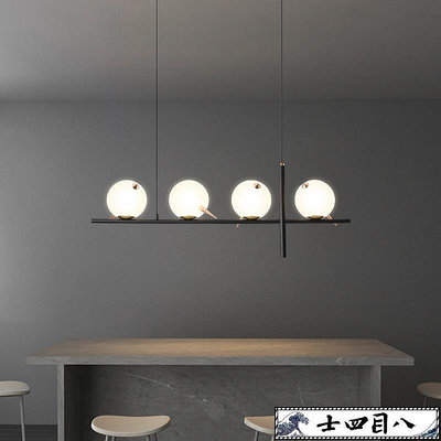 可開發票『創意燈具』-一格照明北歐餐廳吊燈魔豆飯廳燈具設計師小鳥吊燈個性創意燈飾
