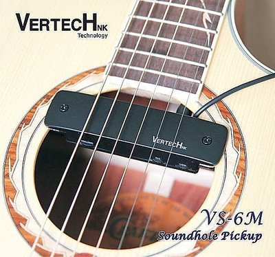 ☆ 唐尼樂器︵☆ Vertech VS-6M 響孔式雙系統拾音器 可收打板音 免挖洞 專業拾音器