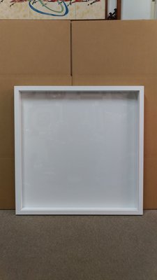 ◎『佳家生活藝術』→白色立體框(有高度的-約2.5公分)櫥窗框-可放500片拼圖/紀念品/盤子/衣服◎現貨2個-特價中