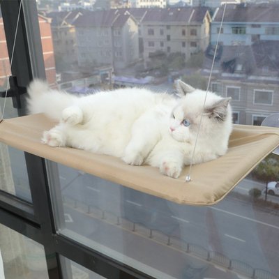 貓吊床貓爬架窗戶玻璃陽臺空中懸掛式吸盤掛窩曬太陽神器貓咪用品 自行安裝