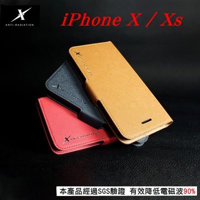 【愛瘋潮】Moxie X-SHELL Apple iPhone X / Xs 5.8 吋 分離式防電磁波皮套 側翻皮
