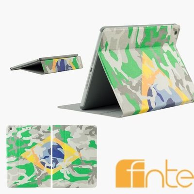 FNTE FIFA世界盃迷彩國旗Apple iPad Air保護套 - 巴西