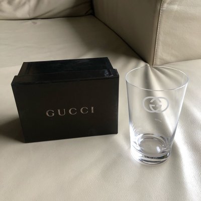 [熊熊之家3]保證全新正品 GUCCI LOGO 玻璃杯 水杯 大水杯 付盒子